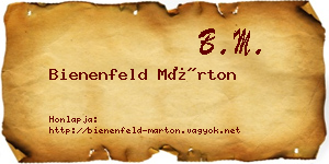 Bienenfeld Márton névjegykártya